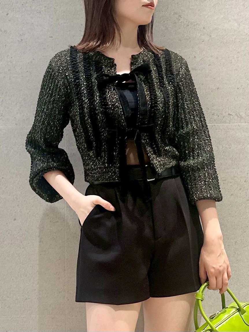 メンズファッションの一押し|【リリーブラウン/LILY BROWN】 ベロアリボンニットカーディガン