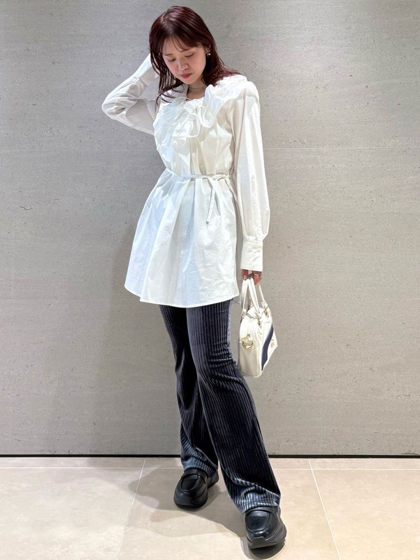 【リリーブラウン/LILY BROWN】 フリルミニワンピース