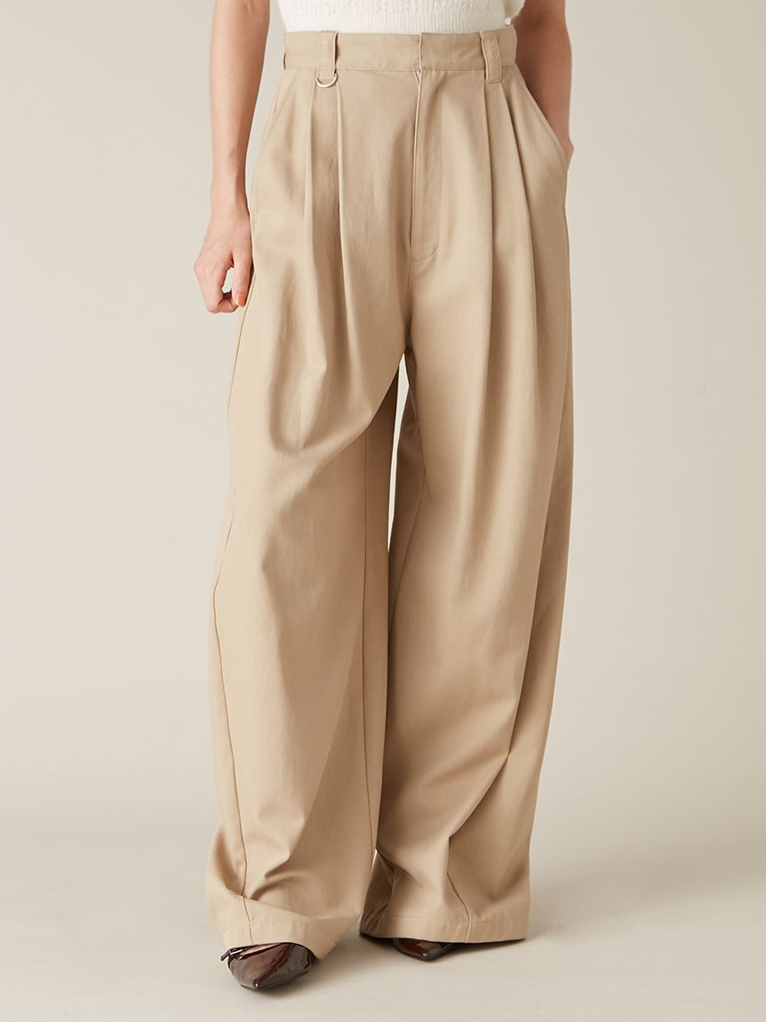 モテ系ファッションメンズ|【リリーブラウン/LILY BROWN】 ワイドレッグタックパンツ