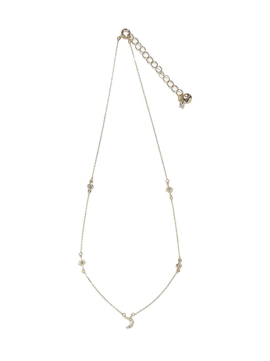 【セルフォード/CELFORD】 ムーン＆スタービジューネックレス