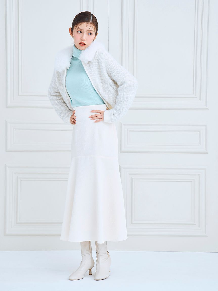 【セルフォード/CELFORD】 【ウォッシャブル】ふくれジャガードマーメイドスカート