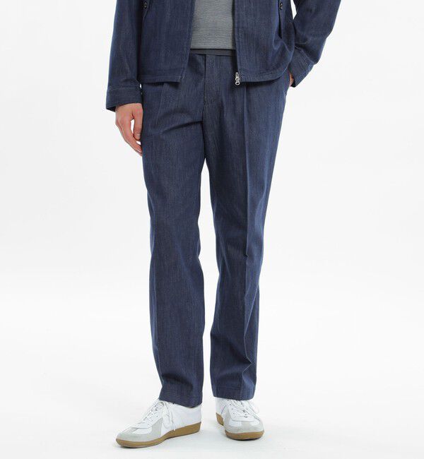 モテ系ファッションメンズ|【マッキントッシュフィロソフィー/MACKINTOSH PHILOSOPHY】 テクノツイル/デニム ワンタック エラスティックパンツ