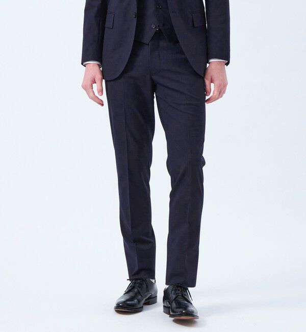 モテ系メンズファッション|【マッキントッシュフィロソフィー/MACKINTOSH PHILOSOPHY】 トロッタートラウザーズ #109 ストレッチピンヘッド/無地