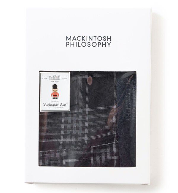 【マッキントッシュフィロソフィー/MACKINTOSH PHILOSOPHY】 バッキンガムベア＆モノトーンチェック ボクサーパンツ