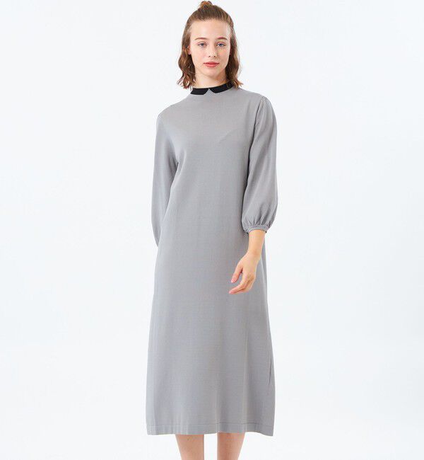 【マッキントッシュフィロソフィー/MACKINTOSH PHILOSOPHY】 【25年秋冬モデル】Cleric Collar Knit サックワンピース