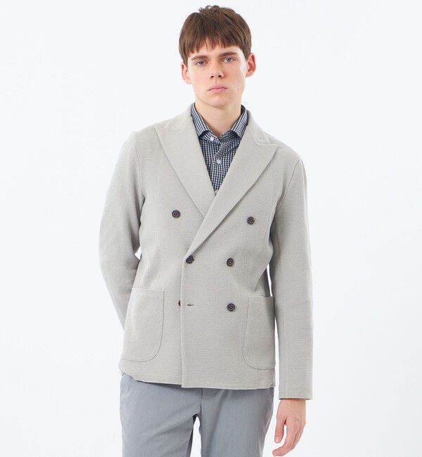 メンズファッションなら|【マッキントッシュフィロソフィー/MACKINTOSH PHILOSOPHY】 14Gカノコ調 ダブルニットジャケット