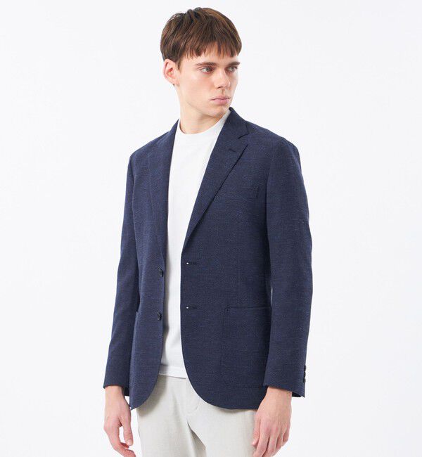 ファッションメンズのイチオシ|【マッキントッシュフィロソフィー/MACKINTOSH PHILOSOPHY】 テーラードジャージー ジャケット TOLLEGNOへリンボン