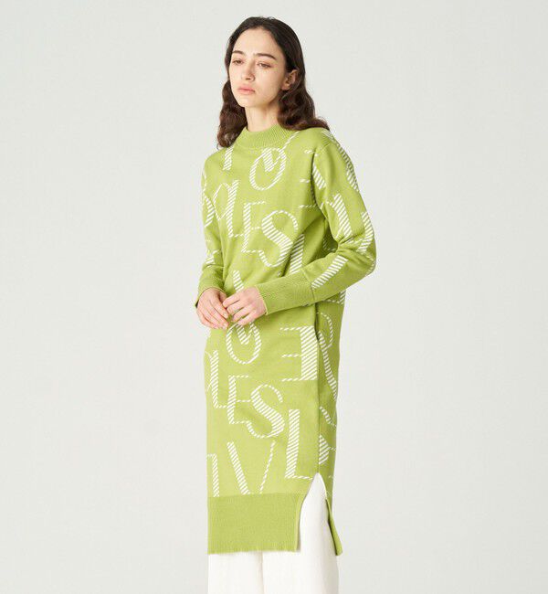 【ラブレス/LOVELESS】 シャッフルロゴニットドレス