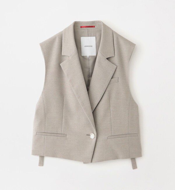 ファッションメンズのイチオシ|【ラブレス/LOVELESS】 ラメツイルショートジレ