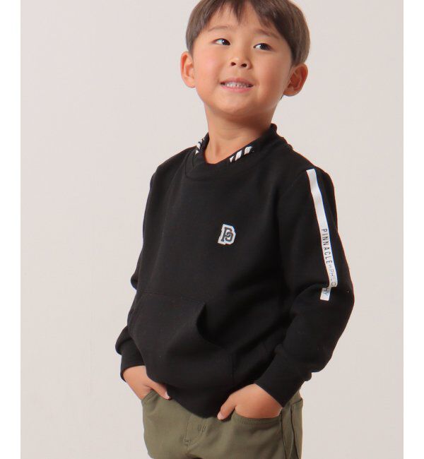 【イッカ/ikka】 【キッズ】チビハイネック袖ロゴトレーナー（100~160cm）