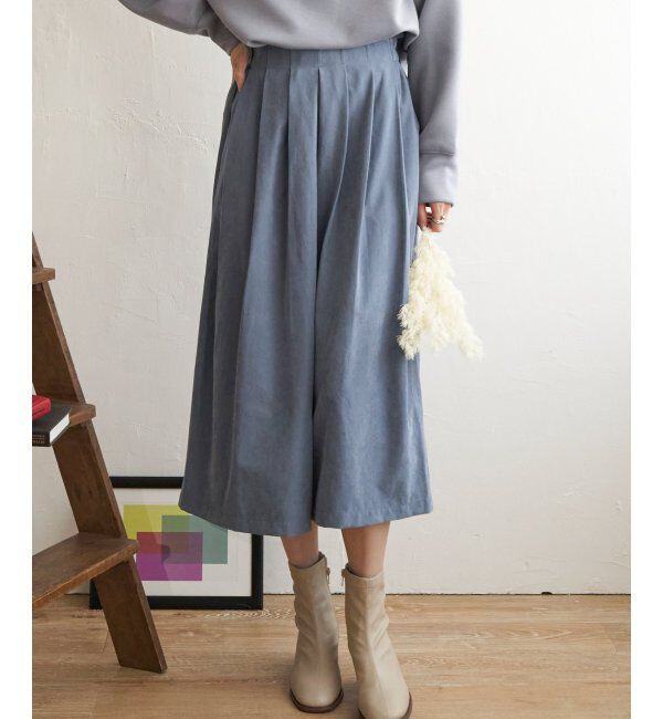 【イッカ/ikka】 スエードライクタックスカーチョ