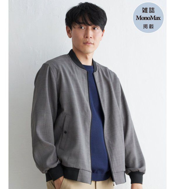 ファッションメンズなら|【イッカ/ikka】 イージーケアリネンライクブルゾン