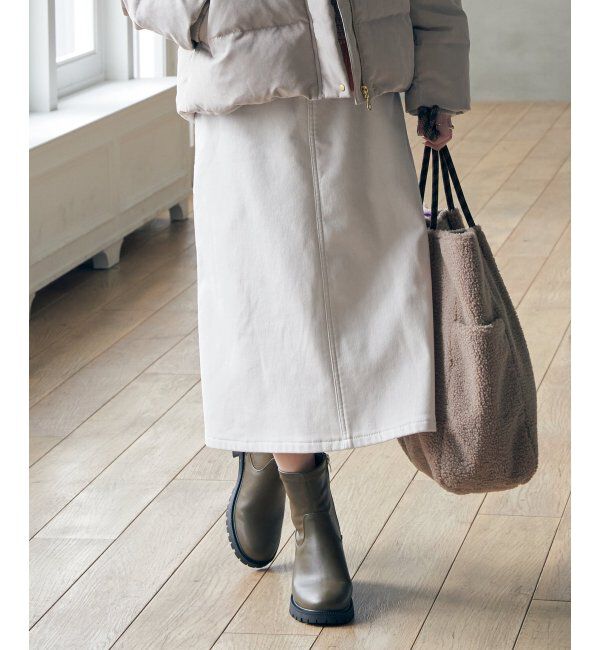 【イッカ/ikka】 ボンディングロングスカート