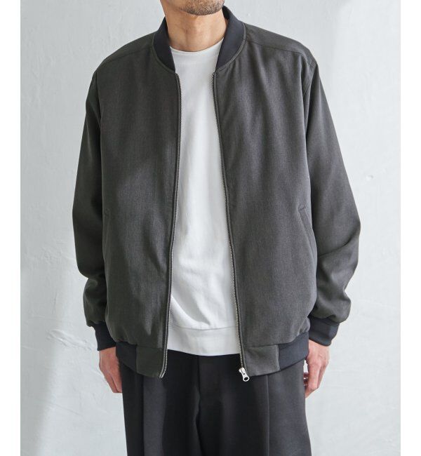 モテ系ファッションメンズ|【イッカ/ikka】 2wayライナー付きリブブルゾン