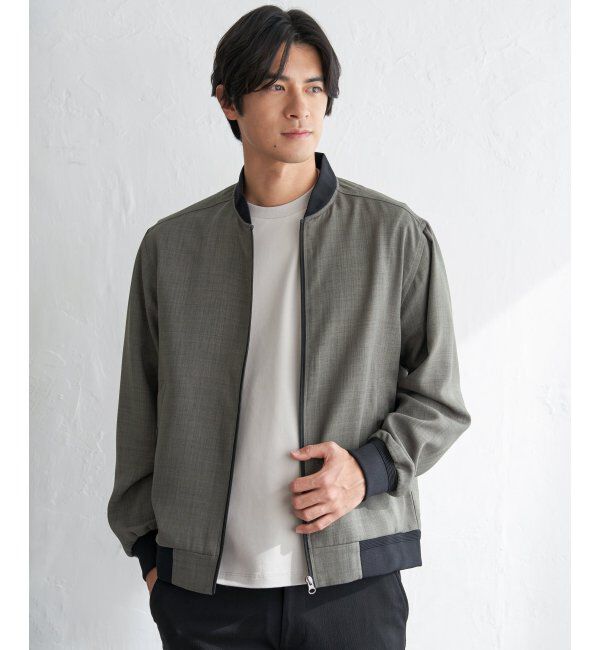 人気ファッションメンズ|【イッカ/ikka】 イージーケアリネンライクブルゾン【親子コーデ】