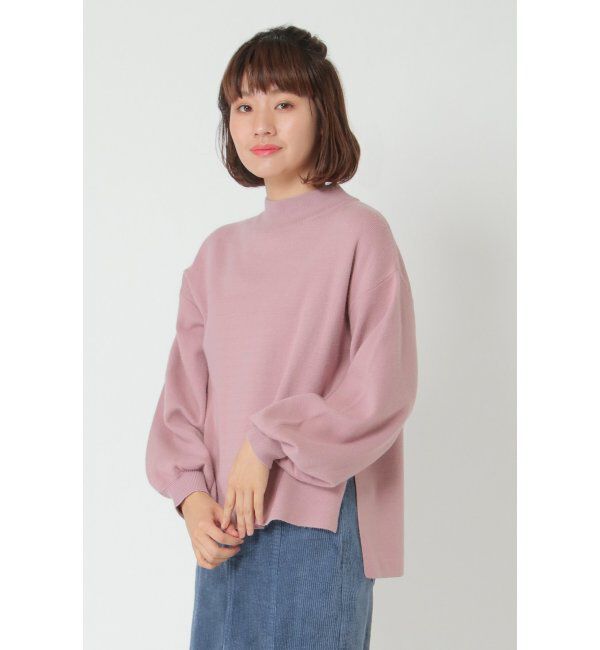 モテ系メンズファッション|【エルビーシーウィズライフ/Lbc with Life】 サイドスリットモックネックプルオーバー