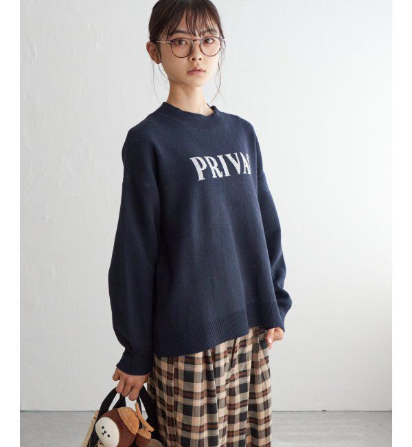 人気メンズファッション|【エルビーシーウィズライフ/Lbc with Life】 ジャカードロゴニット