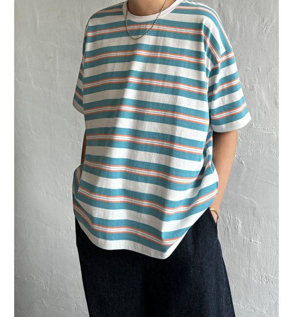 ファッションメンズなら|【エルビーシーウィズライフ/Lbc with Life】 マルチボーダーTee