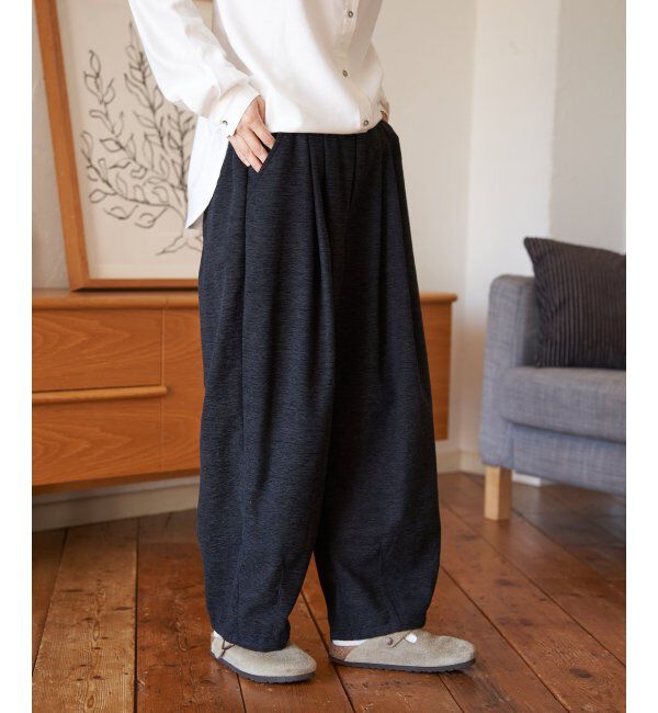 【エルビーシーウィズライフ/Lbc with Life】 モールタックカーブパンツ