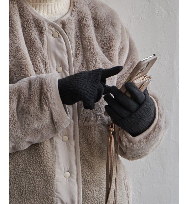 ファッションメンズお薦め|【エルビーシーウィズライフ/Lbc with Life】 ラメニット3wayグローブ