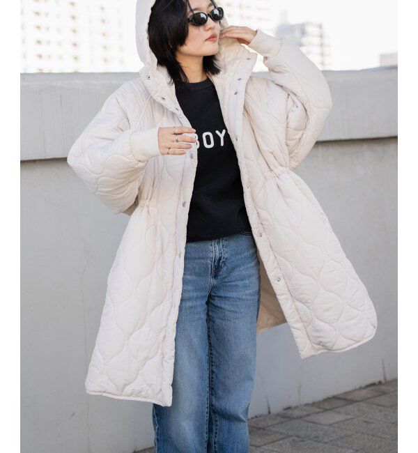 モテ系ファッションメンズ|【ヴァンスシェアスタイル/VENCE share style】 中綿キルトフード付きコート