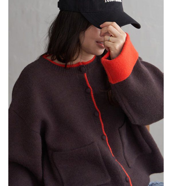 ファッションメンズのイチオシ|【ヴァンスシェアスタイル/VENCE share style】 アルパカタッチ配色カーディガン