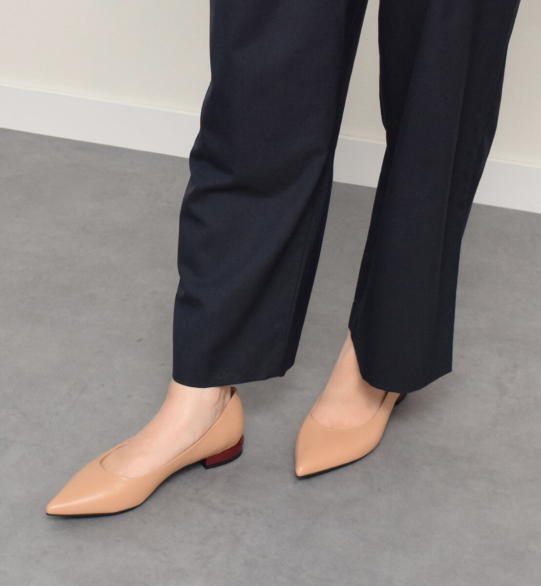 【インターショシュール　ゼア/INTER-CHAUSSURES 'eir】 【FABIO RUSCONI】ポインテッドトウカラーヒールパンプス