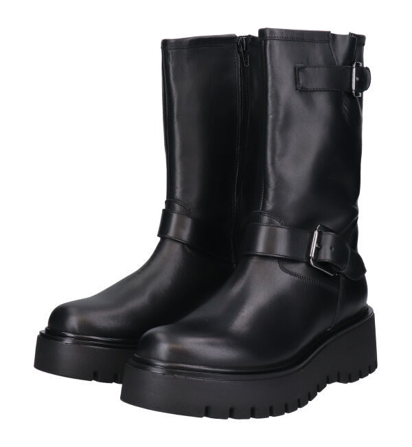 【インターショシュール　ゼア/INTER-CHAUSSURES 'eir】 【CORSO ROMA 9】ラウンドトウ厚底エンジニアブーツ(W53011)