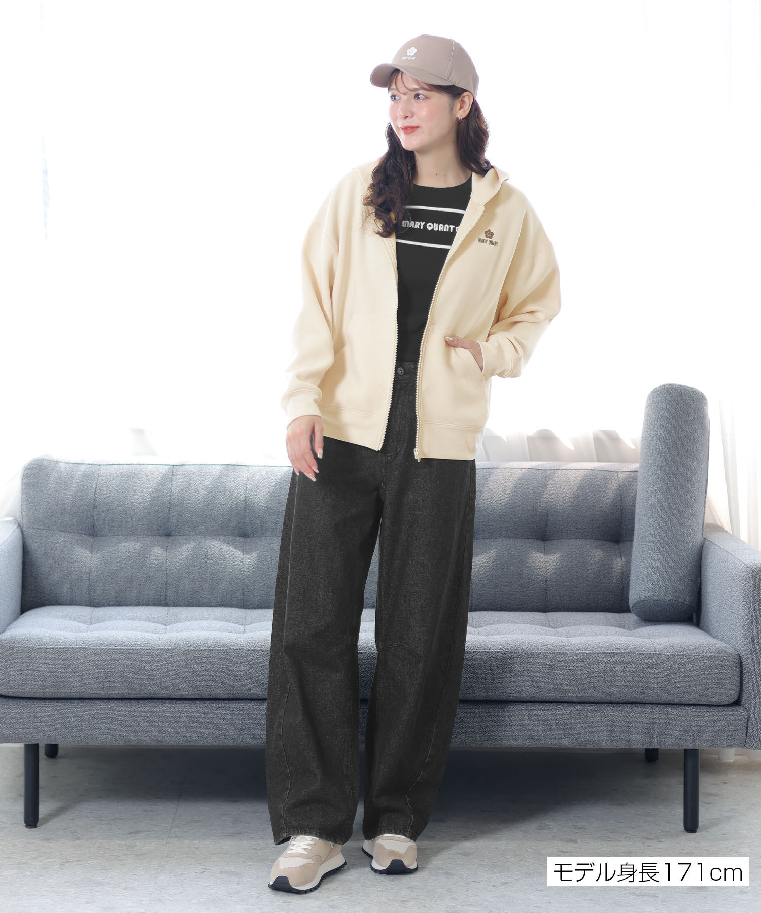 モテ系ファッションメンズ|【マリークワント/MARY QUANT】 レトロロゴデニム パンツ