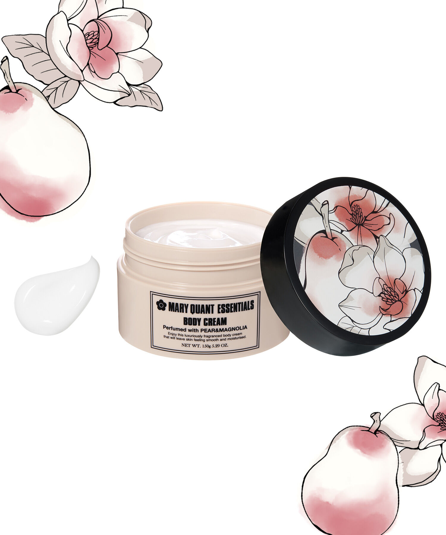 人気ファッションメンズ|【マリークワント/MARY QUANT】 『数量限定』エッセンシャルズ ボディ クリーム（ぺアー＆マグノリアの香り）