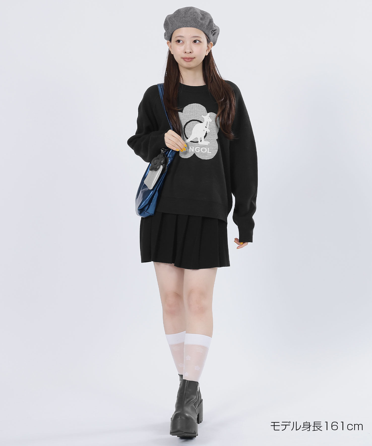 【マリークワント/MARY QUANT】 KANGOL×MQニット プルオーバー