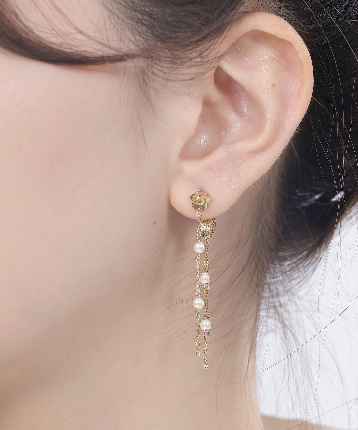 【マリークワント/MARY QUANT】 ステーションパール ピアス