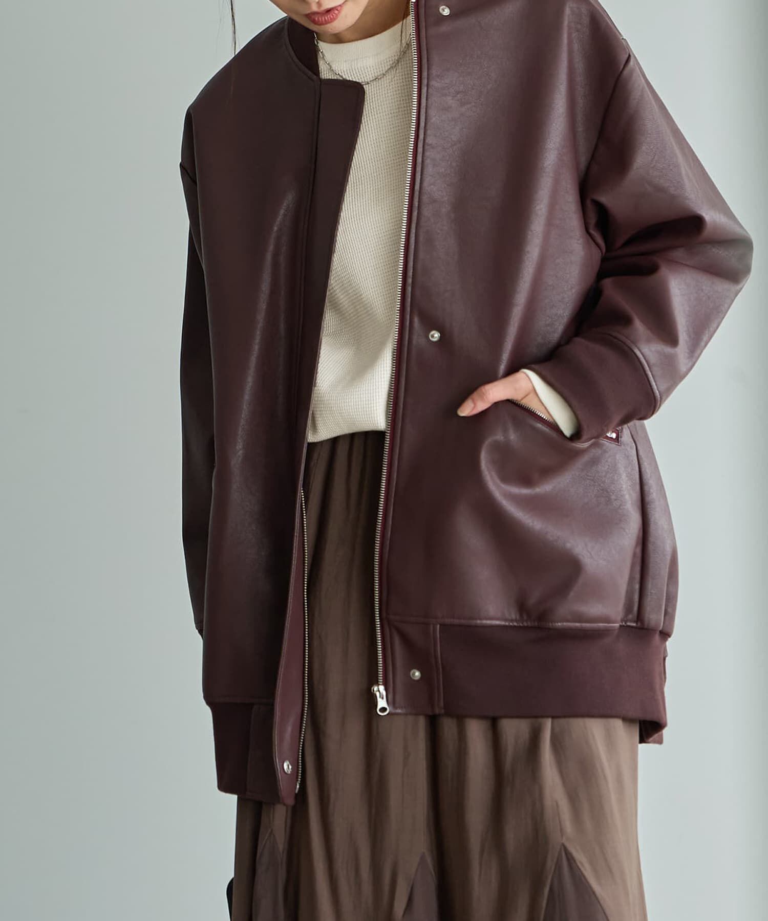 モテ系ファッションメンズ|【スタイルデリ/STYLE DELI】 フェイクレザーBIGブルゾン