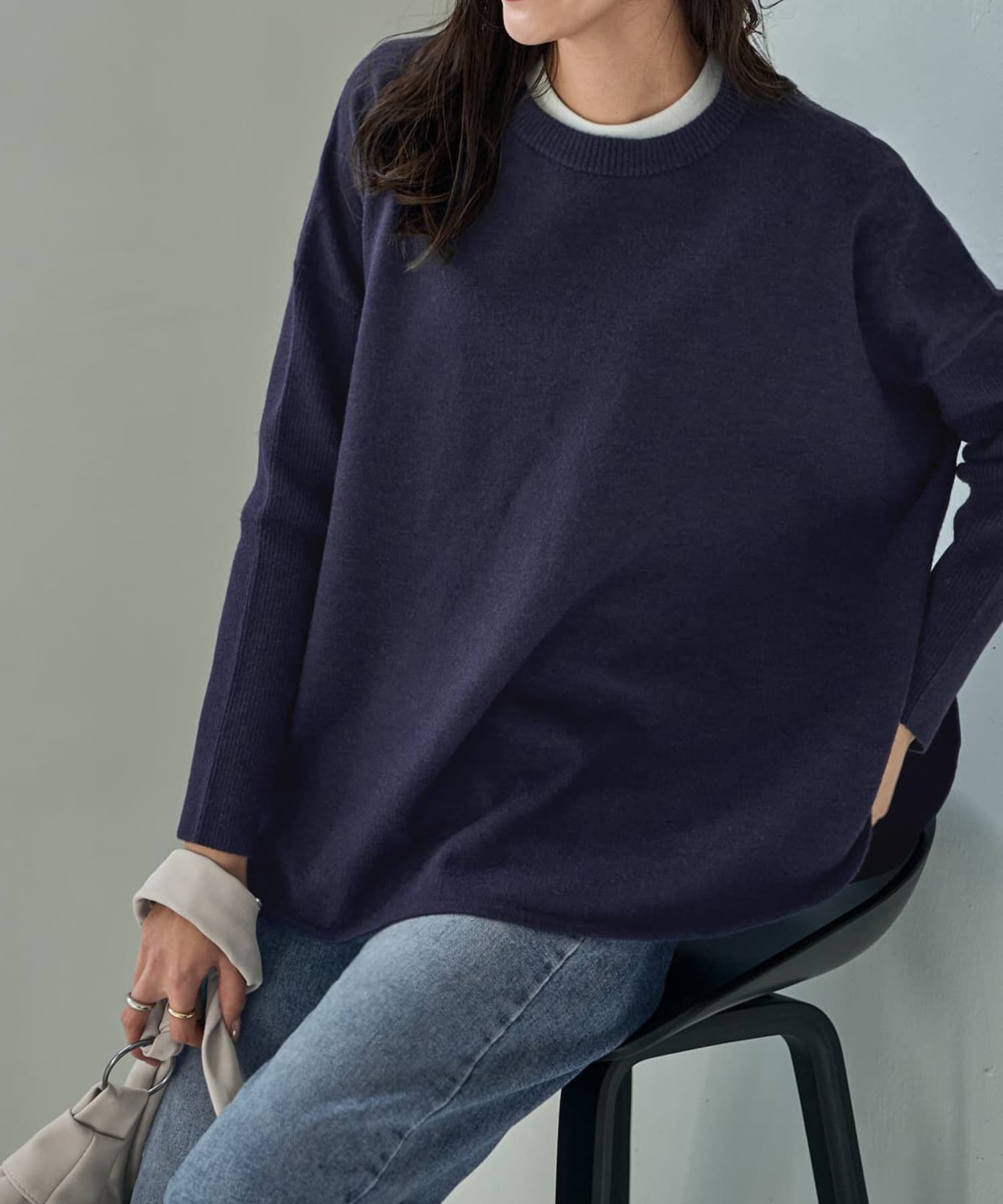 【スタイルデリ/STYLE DELI】 ワイドボディニットトップス