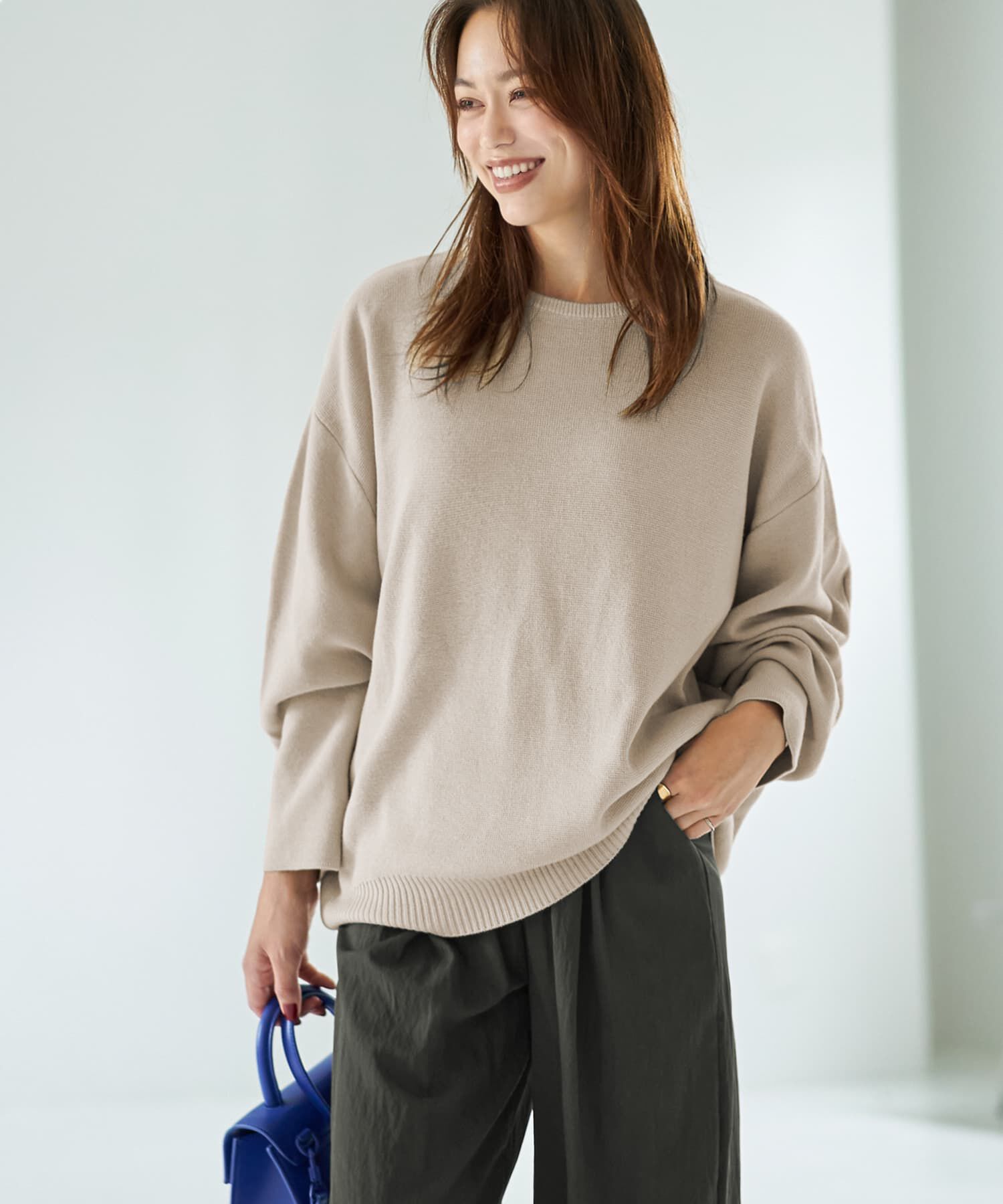 モテ系メンズファッション|【スタイルデリ/STYLE DELI】 ３シーズンコットン混紡◆オーバースリーブプルオーバー