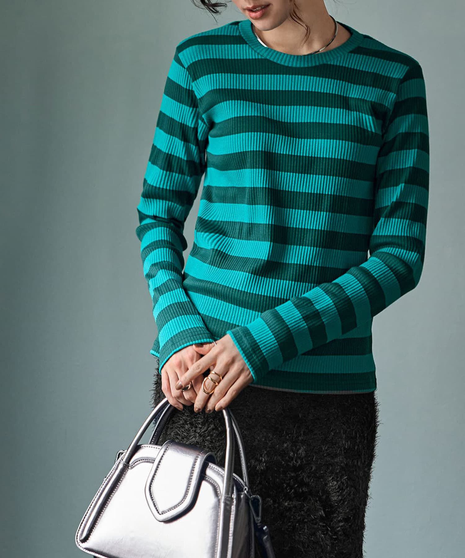 メンズファッションなら|【スタイルデリ/STYLE DELI】 カラーボーダーリブトップス