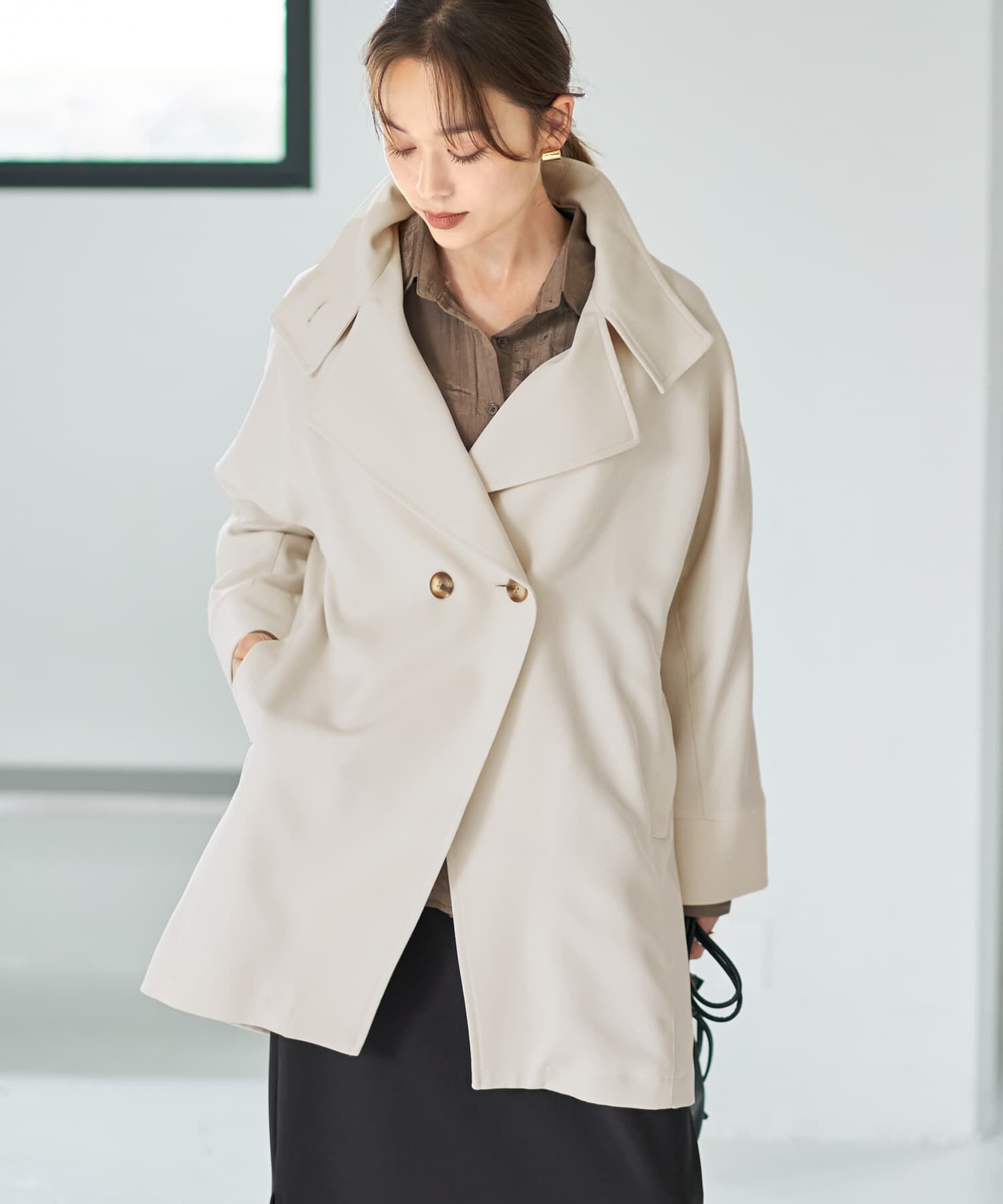 ファッションメンズお薦め|【スタイルデリ/STYLE DELI】 ツイル生地2wayネックコート