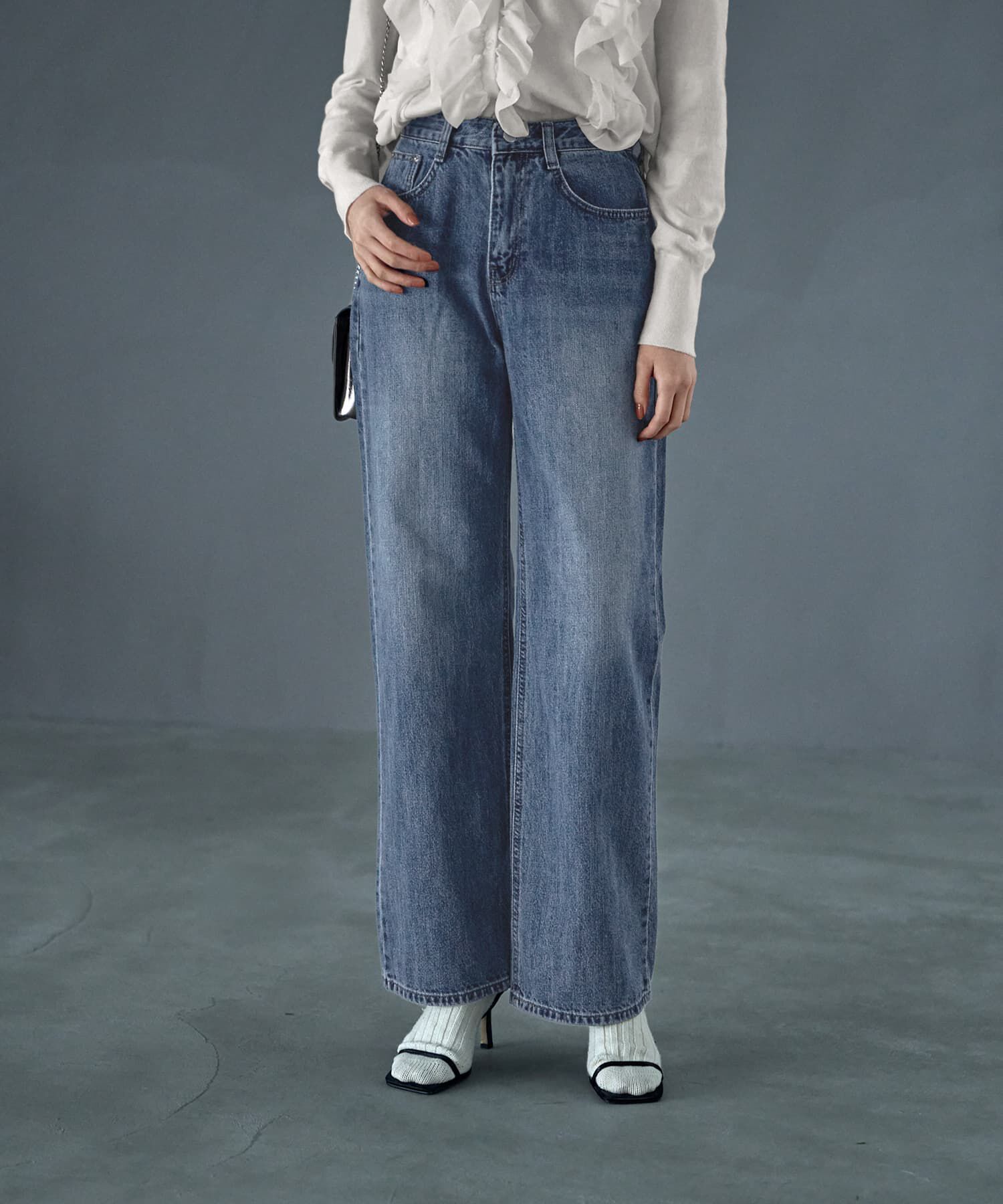 メンズファッションオススメ|【スタイルデリ/STYLE DELI】 ブリーチストレートデニム