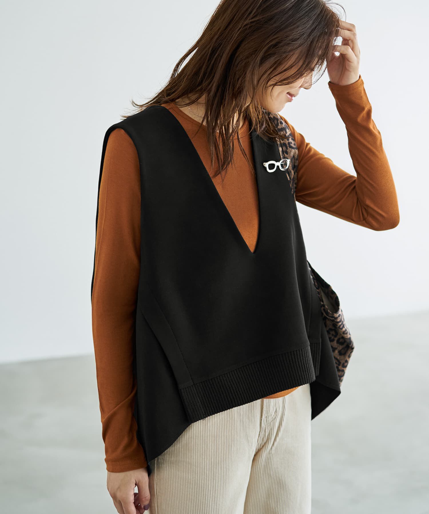 ファッションメンズのイチオシ|【スタイルデリ/STYLE DELI】 【LUXE】前後差テールVネックベスト