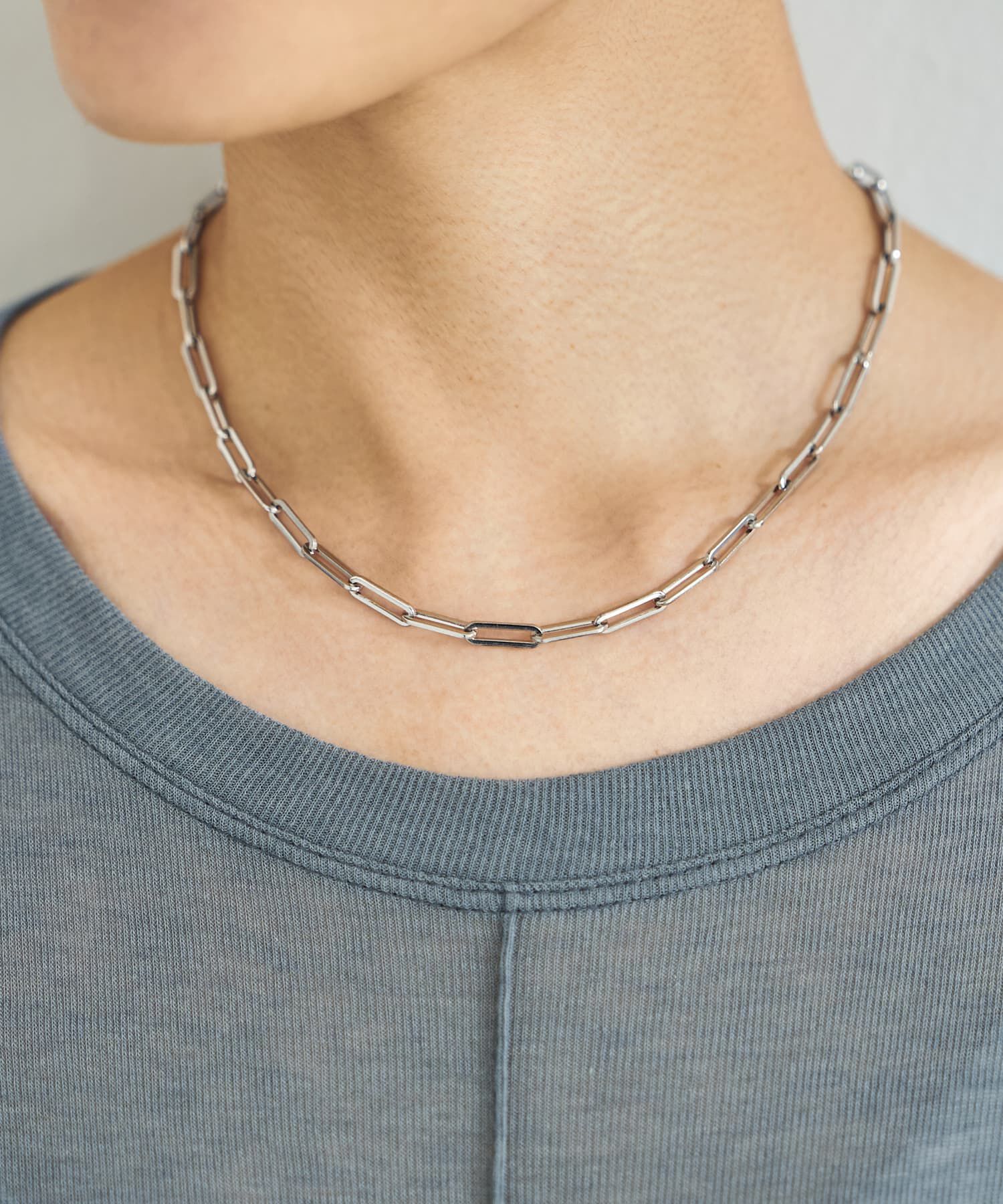 【スタイルデリ/STYLE DELI】 【DELI by】モダンオーバルリンクネックレス