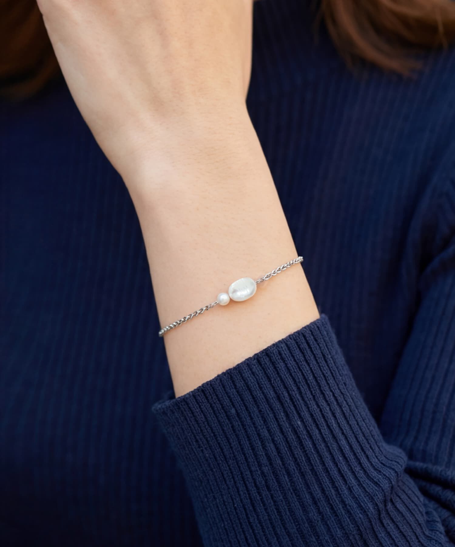 【スタイルデリ/STYLE DELI】 【DELI by】淡水パールチェーンブレスレット