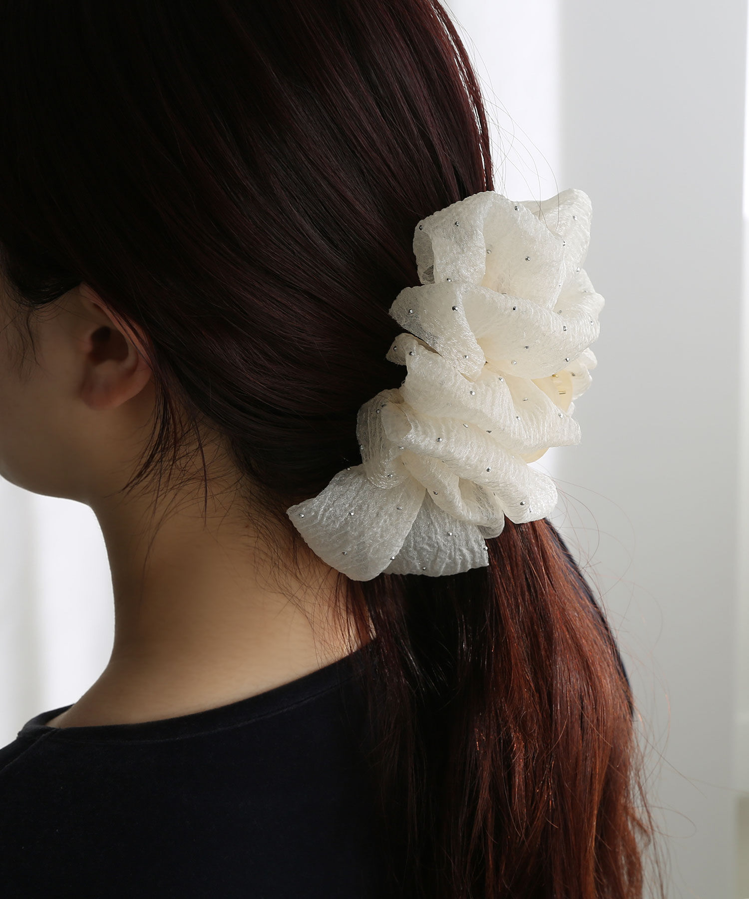 人気ファッションメンズ|【コレカラ/colleca la】 ボリュームオーガンジー バンスクリップ