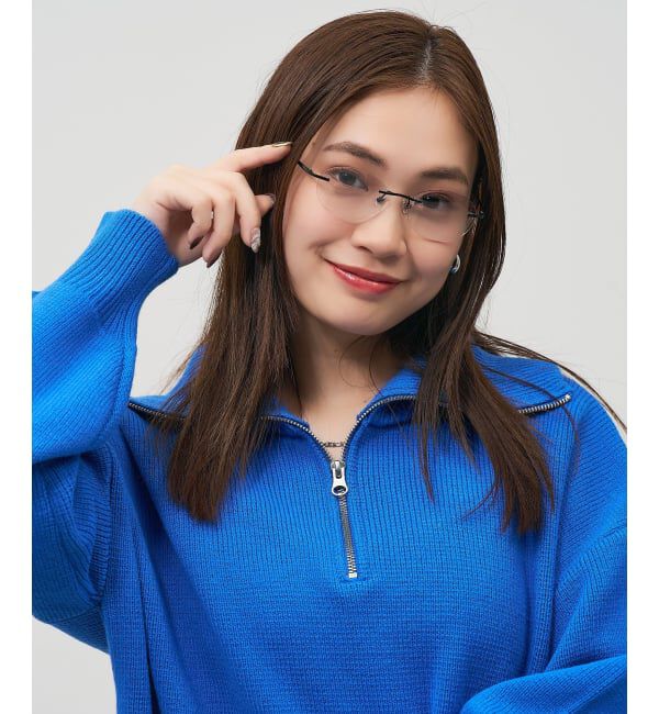 モテ系ファッションメンズ|【ゾフ/Zoff】 SUNCUTGlasses/UV100%CUT リムレス サングラス | チタン [度無し専用] カラーレンズ 紫外線対策 UVカット