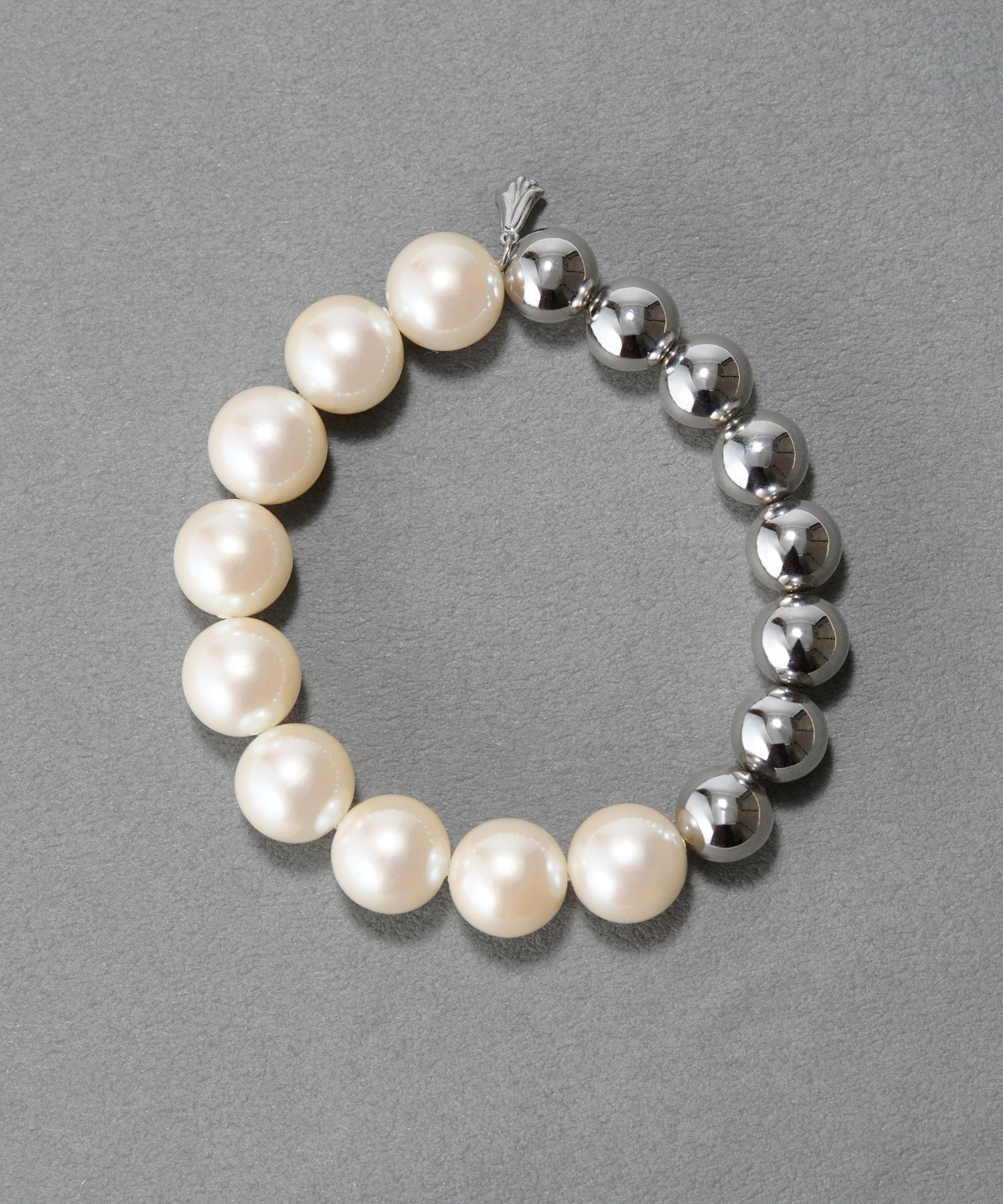 【フィービィー/Phoebe】 メタルボールゴムブレスレット シルバー