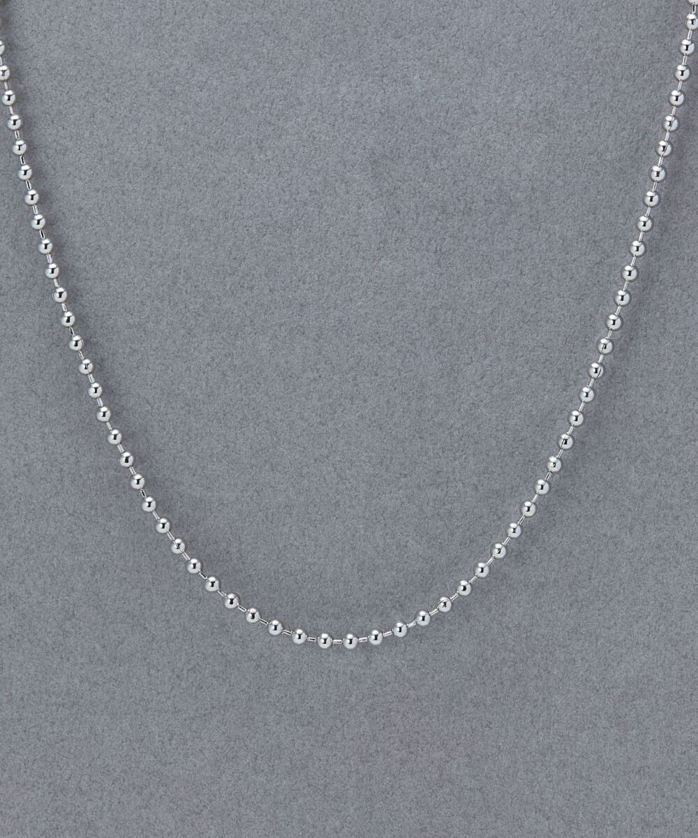 【フィービィー/Phoebe】 【金属アレルギー対応】ドットラインチョーカー シルバー/ニッケルフリー/41.5cm