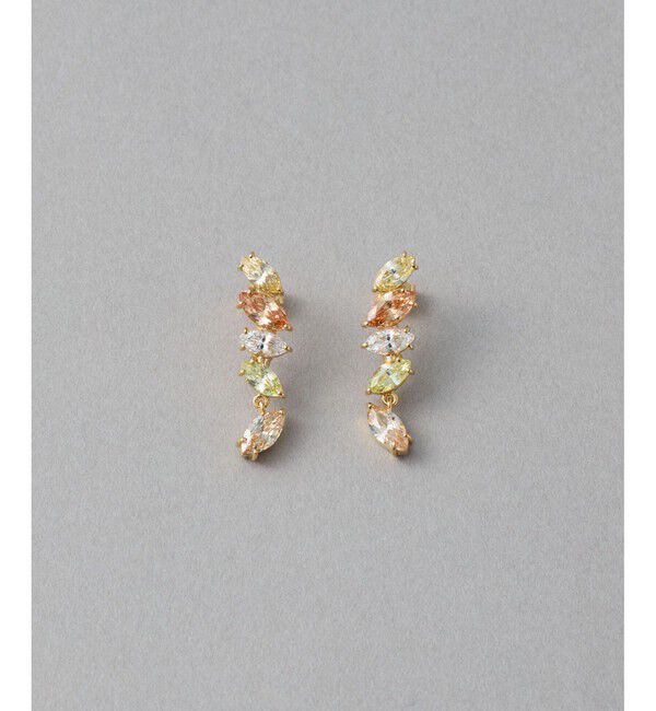 【エテ/ete】 ビジュー マーキス ピアス