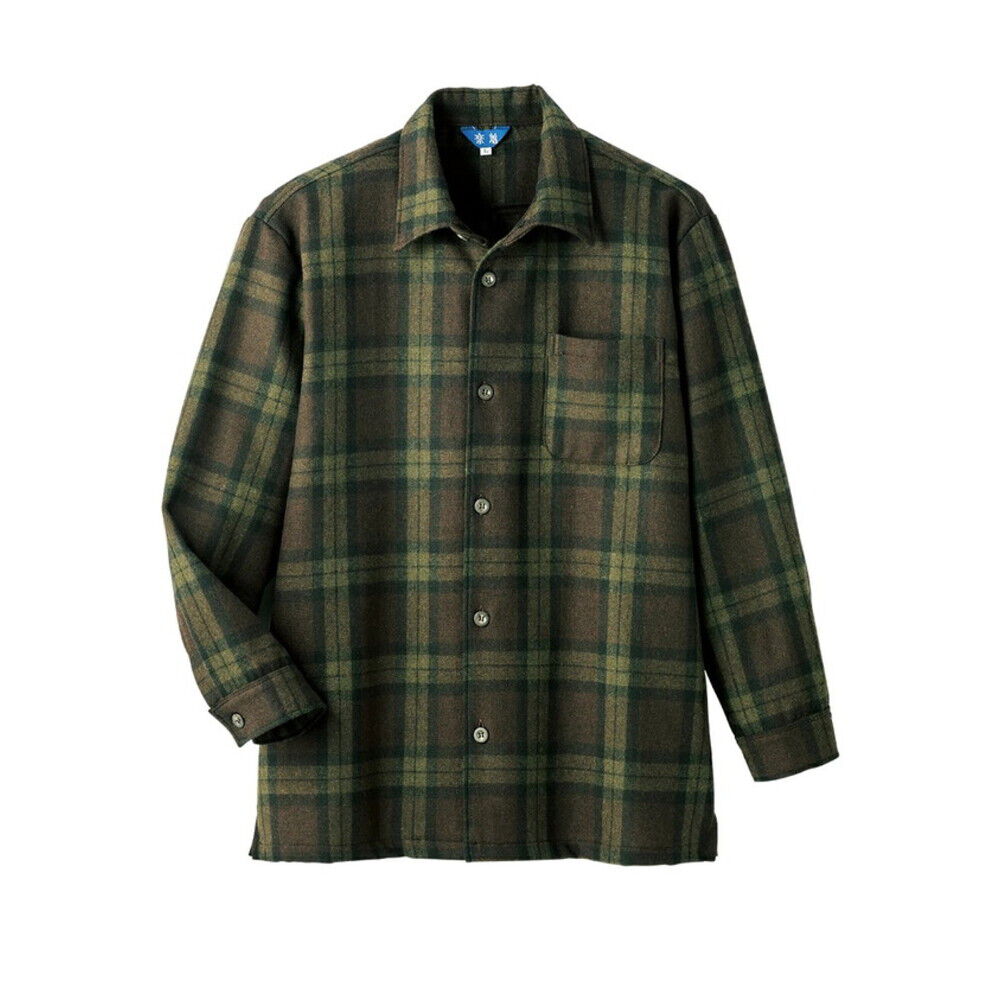 【バックヤードファミリー/BACKYARD FAMILY】 シャツ 長袖 ウール メンズ 958140 通販 日本製 ウールシャツ メンズシャツ 長袖シャツ