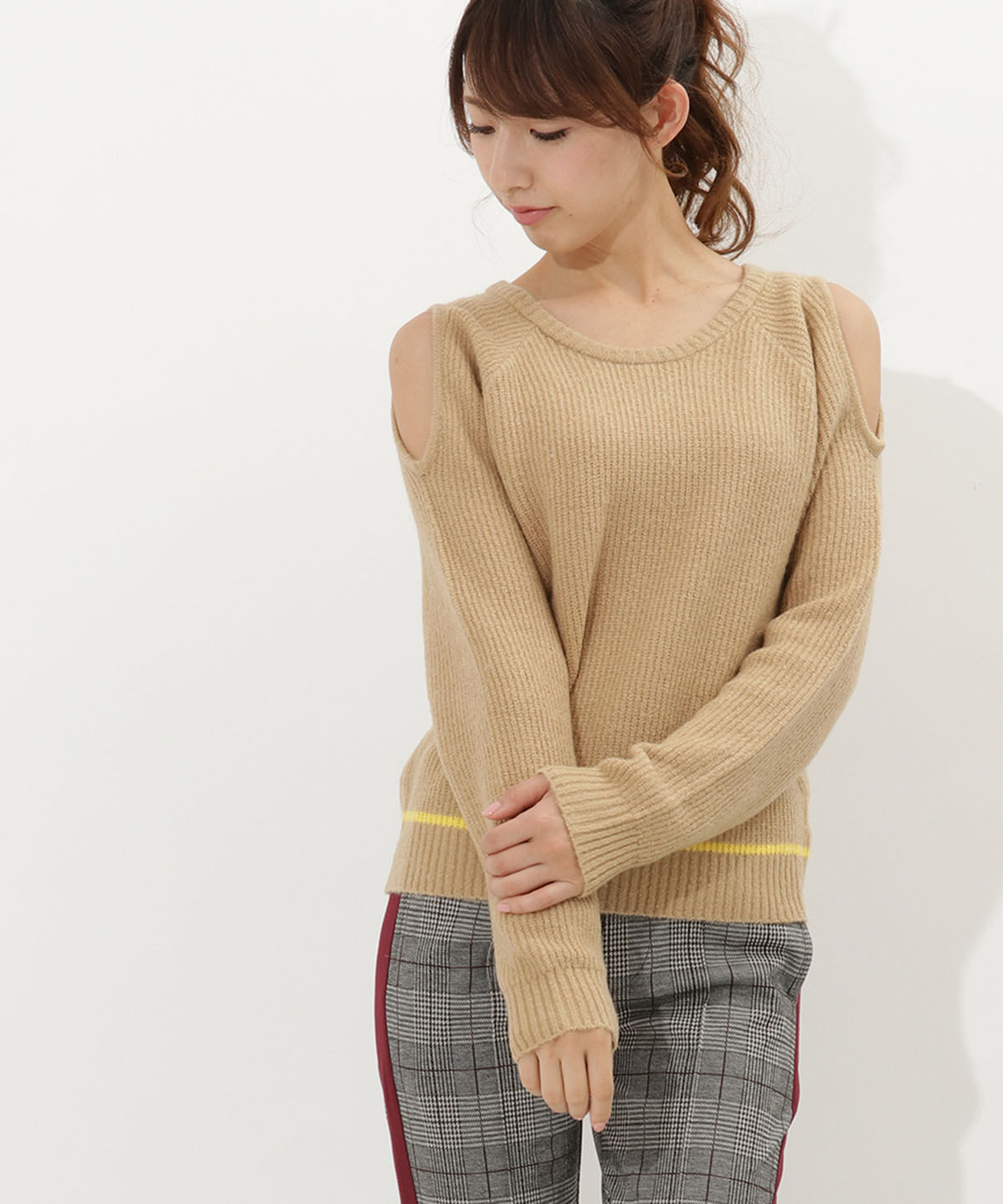 メンズファッションなら|【サマンサベガ/SAMANTHAVEGA】 肩出しニット