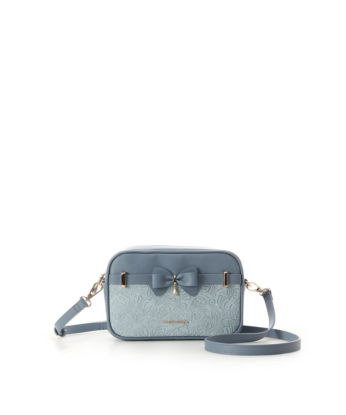【サマンサベガ/SAMANTHAVEGA】 フローラルアクセントリボンミニショルダーバッグ