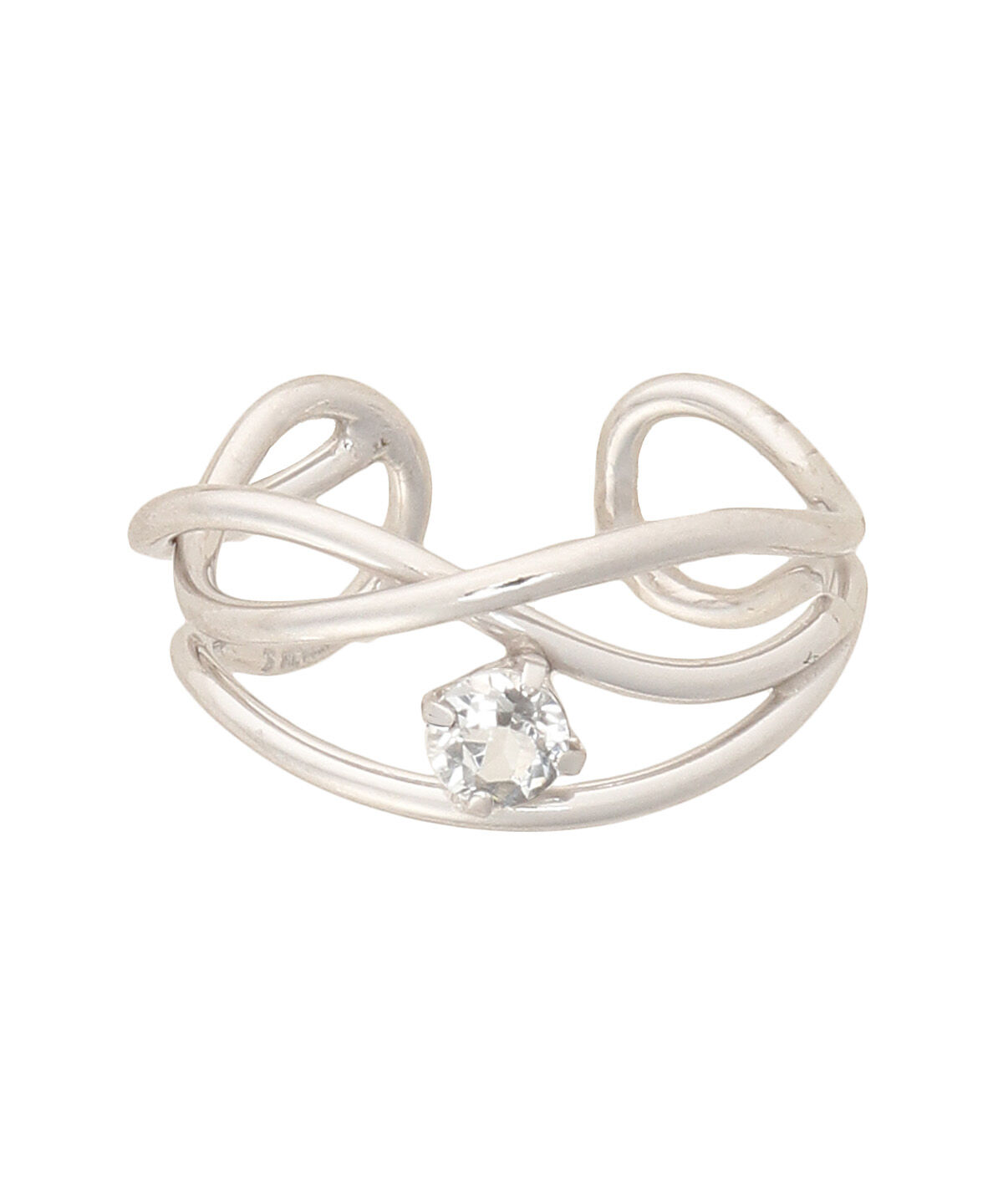 【サマンサティアラ/Samantha Tiara】 メタルストーン イヤーカフ